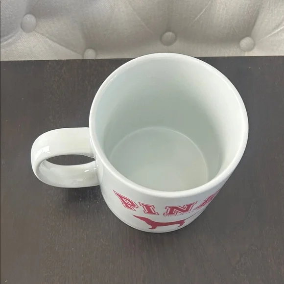 New Victoria's Secret PINK White and Pink Dog Extra Large Mug 20 oz - Picture 2 of 2